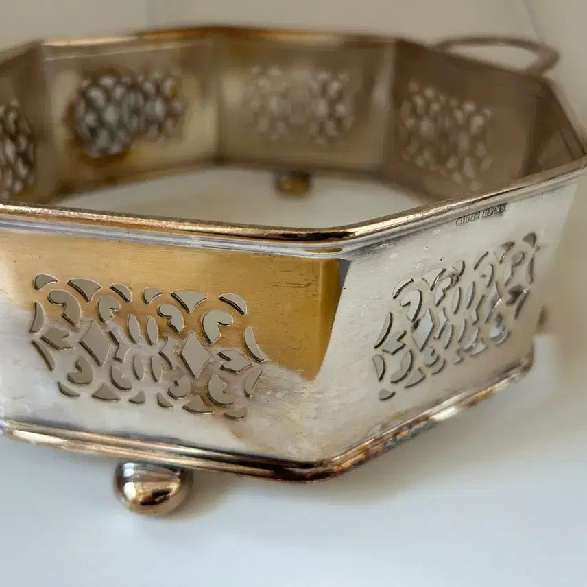 [BUNJANG] Antique French Pierced Dish Holder / 앤틱 프랑스 투각 디쉬 홀더