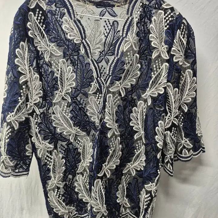 [BUNJANG] Vintage Lace Blouse for Women / 60대 여성 자수 레이스 블라우스90- 100