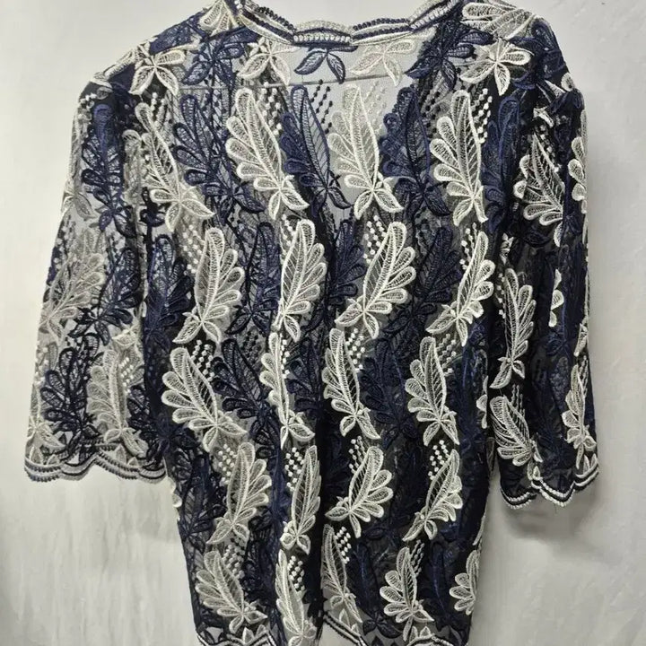 [BUNJANG] Vintage Lace Blouse for Women / 60대 여성 자수 레이스 블라우스90- 100