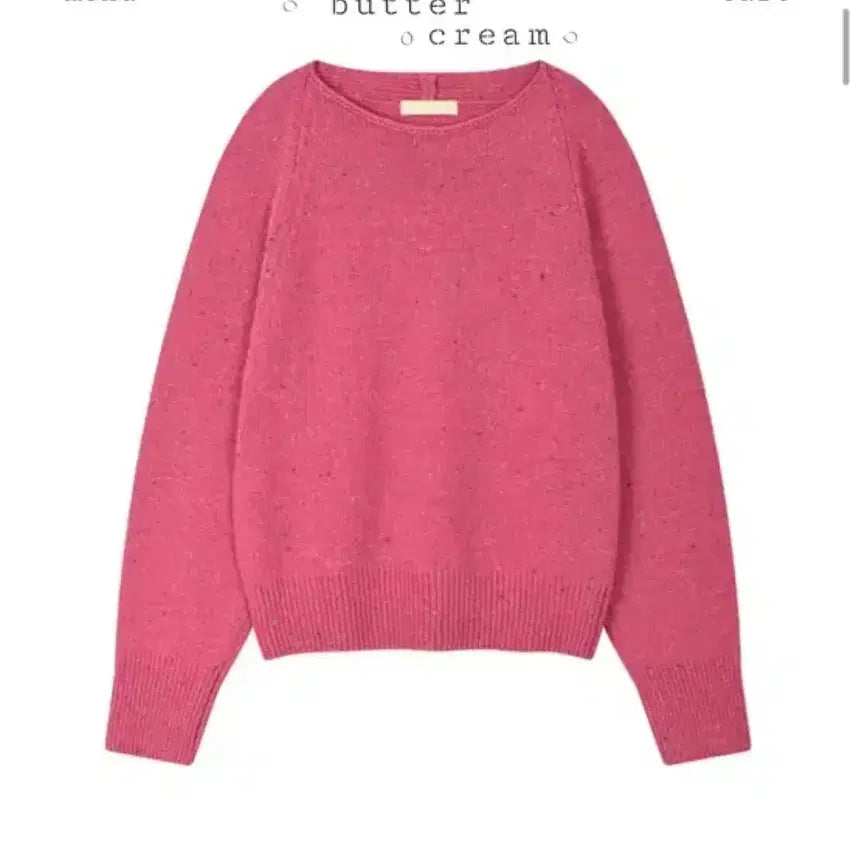 [BUNJANG] The Butter Cream Pink Knit Sweater / 더버터크림 the butter cream 핑크 니트 스웨터