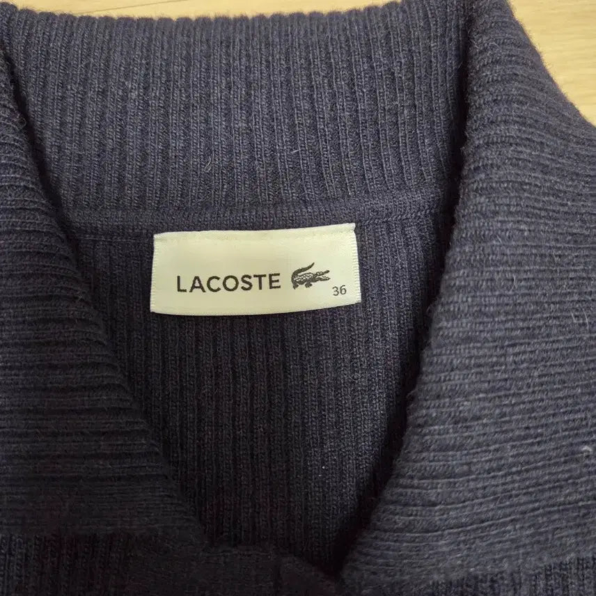 [SOLD OUT] 라코스테 가디건 네이비 36