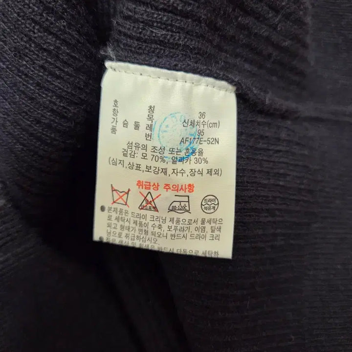 [SOLD OUT] 라코스테 가디건 네이비 36