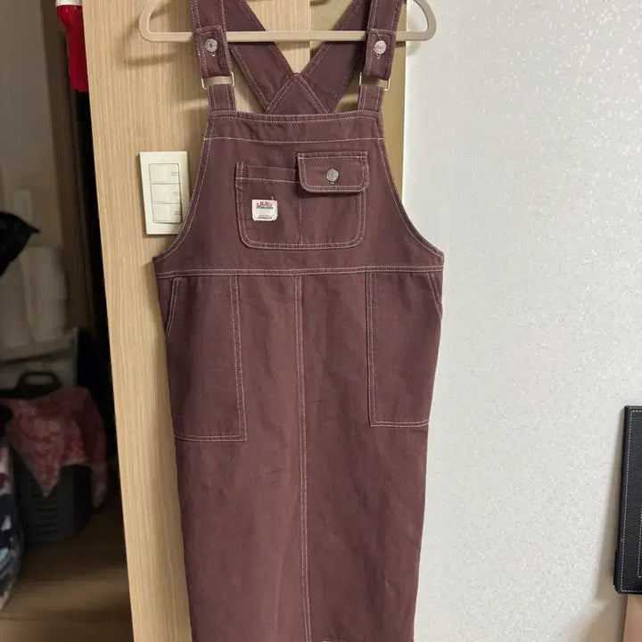 [BUNJANG] Unworn Denim Overall Dress (55-66) / 데님 멜빵 원피스(55-66)미착용 상품(구입가7만원)