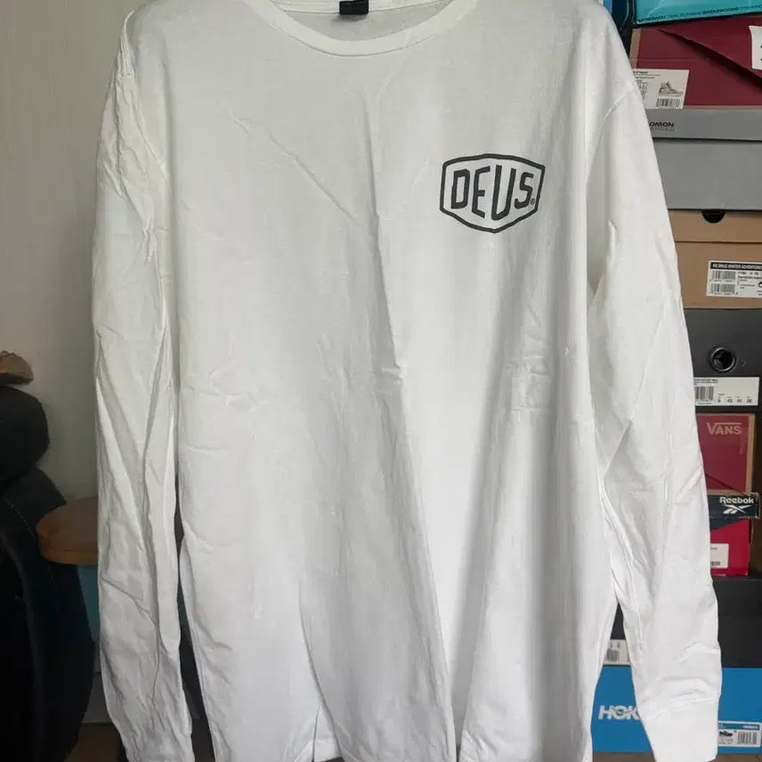 [BUNJANG] Deus Ex Machina Biarritz White Long Sleeve / [XXXL]데우스 엑스 마키나 비아리츠 화이트 롱슬리브