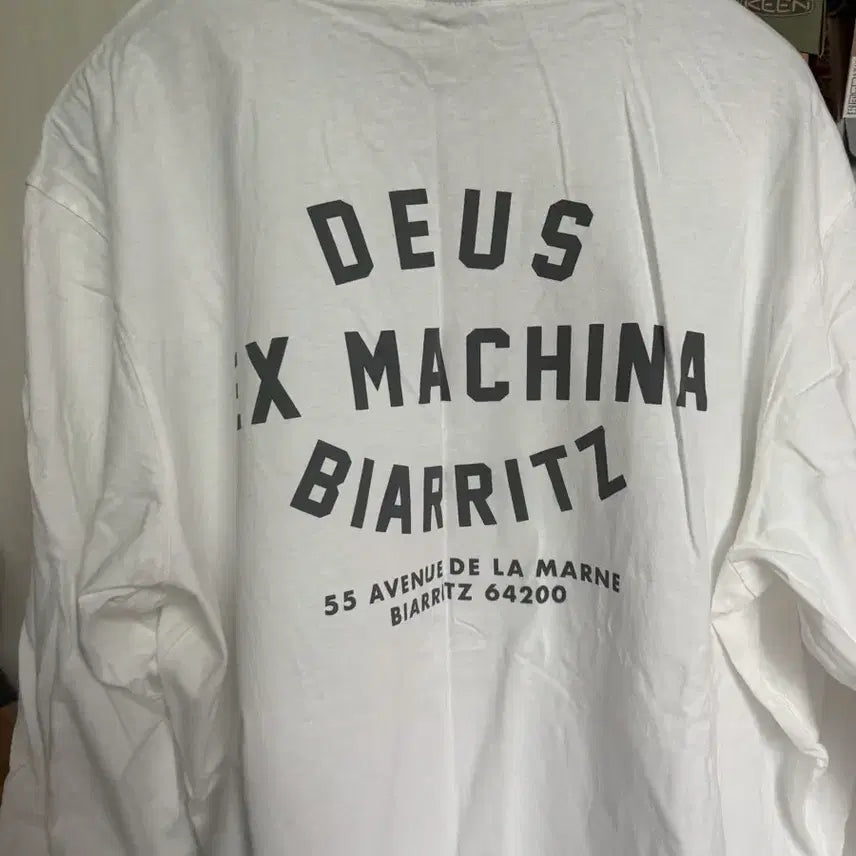 [BUNJANG] Deus Ex Machina Biarritz White Long Sleeve / [XXXL]데우스 엑스 마키나 비아리츠 화이트 롱슬리브