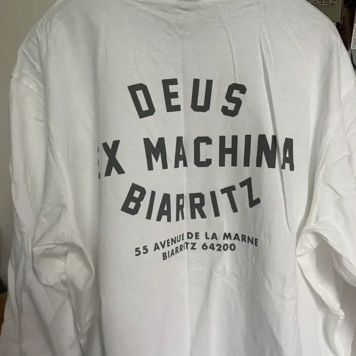 [BUNJANG] Deus Ex Machina Biarritz White Long Sleeve / [XXXL]데우스 엑스 마키나 비아리츠 화이트 롱슬리브