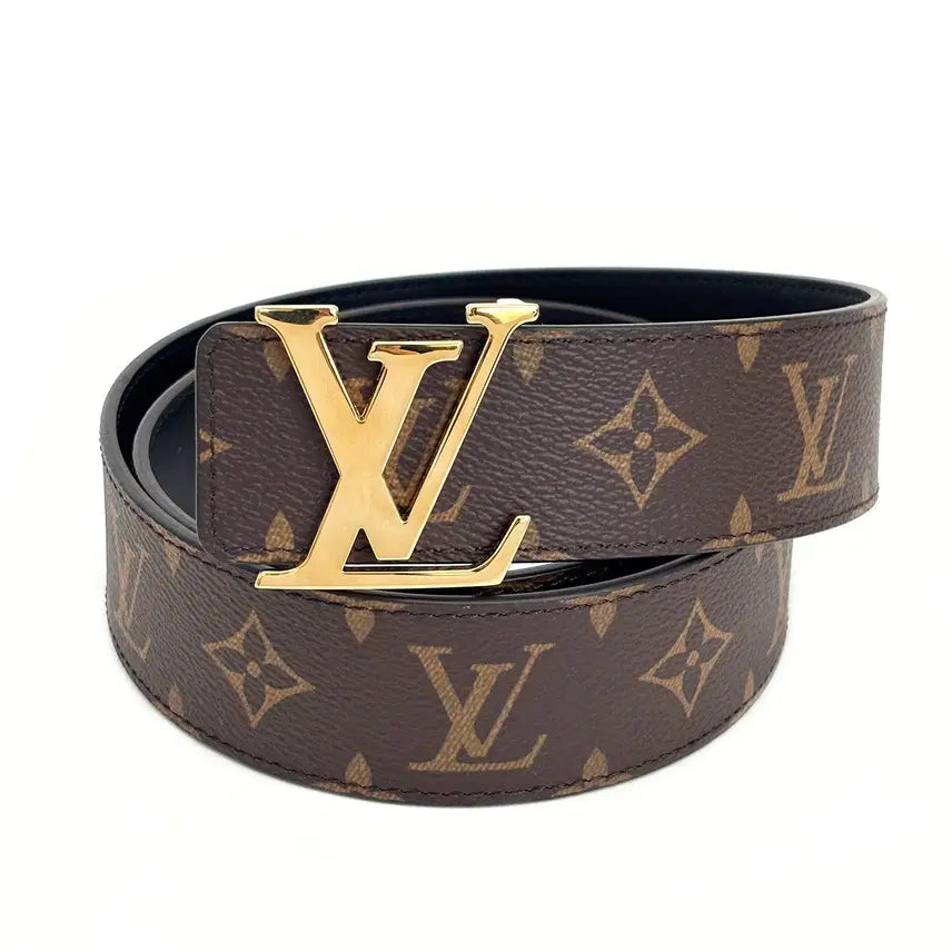 [BUNJANG] Louis Vuitton M0566U Reversible Belt / 루이비통 M0566U LV 금장 리버서블벨트 85 6TLVT20156