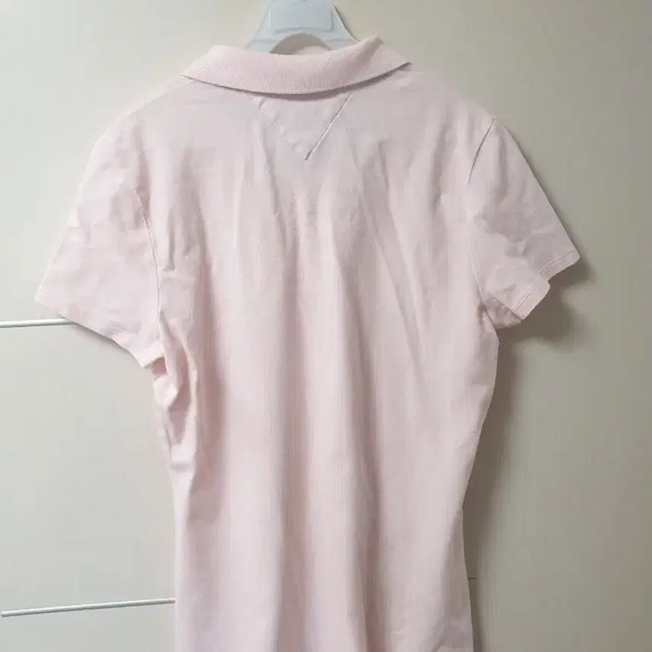 [BUNJANG] Tommy Hilfiger Slim Fit Polo Shirt / [여성] 타미힐피거 정품 핑크 반팔 슬림핏 폴로티셔츠 M