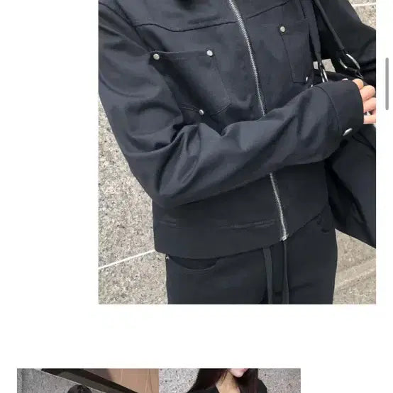 [BUNJANG] WonderWonder Reel Stud Point Cotton Jacket / 원더원더 레엘 스터드 포인트 코튼 자켓