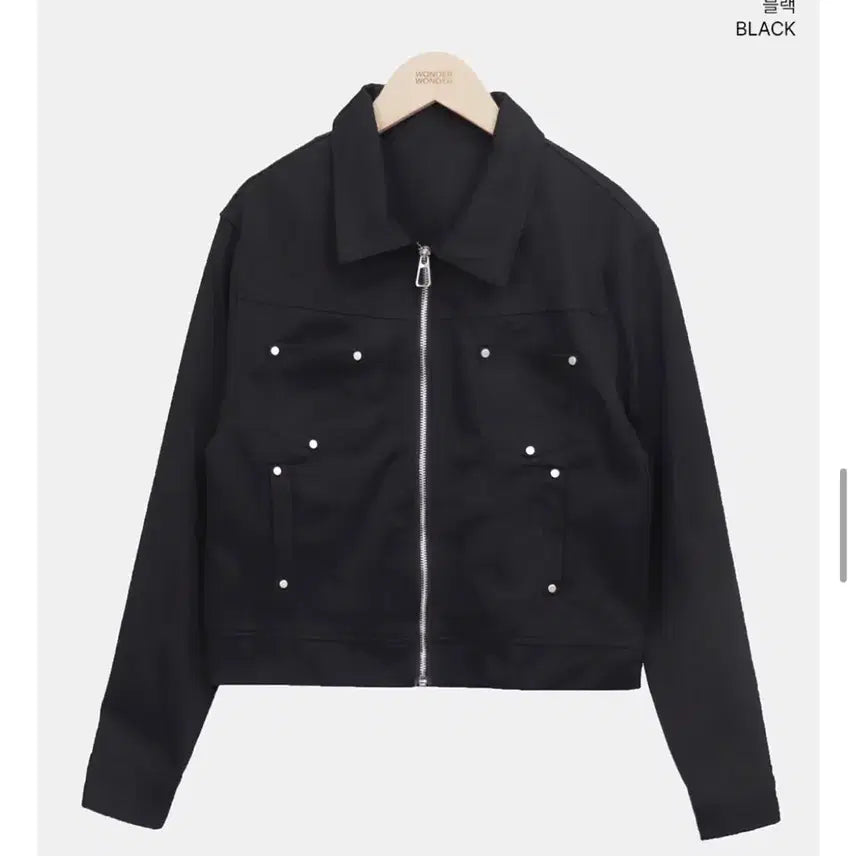 [BUNJANG] WonderWonder Reel Stud Point Cotton Jacket / 원더원더 레엘 스터드 포인트 코튼 자켓