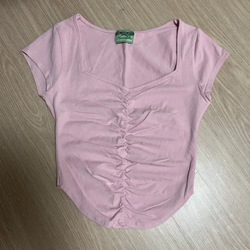 [BUNJANG] Please No Follow Pink T-shirt / [새상품]플리즈노팔로우 달린탑 핑크 반팔티