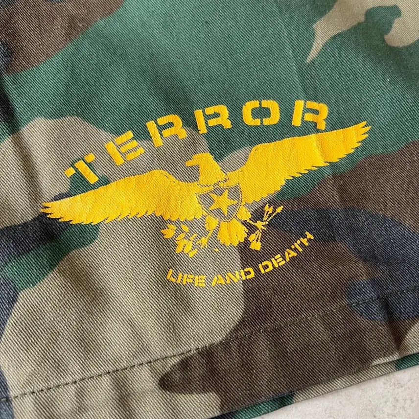 [BUNJANG] Terror Woodland Camo Cargo Shorts / 빈티지 00s Terror 카모 카고 쇼츠