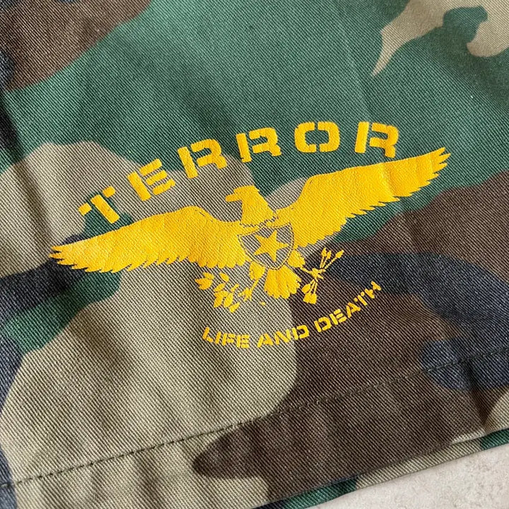 [BUNJANG] Terror Woodland Camo Cargo Shorts / 빈티지 00s Terror 카모 카고 쇼츠