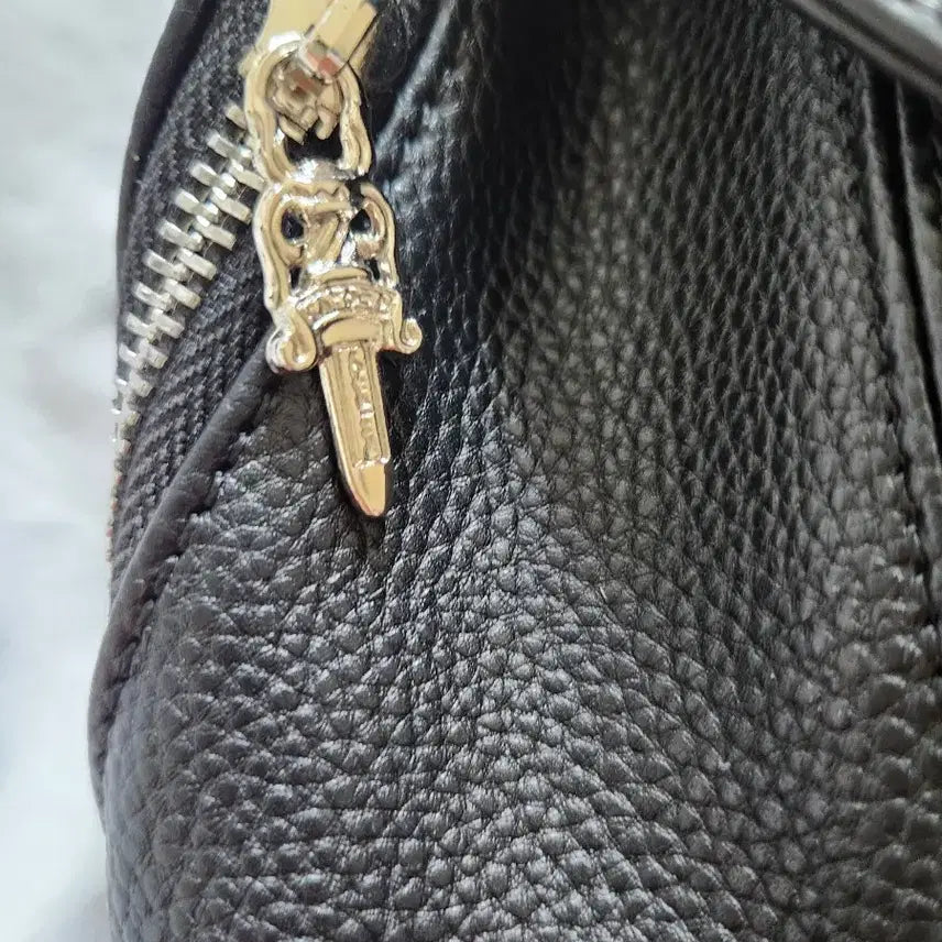 [BUNJANG] Chrome Hearts Black Leather Dagger Backpack / 크롬 블랙 레더 대거 백팩