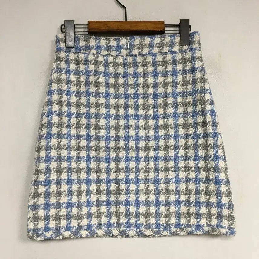 [BUNJANG] SANDRO Blue Check Tweed Skirt / SANDRO 산드로 블루 체크 트위드 스커트 26