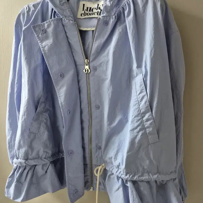 [BUNJANG] Lucky Chouette Blue Hooded Jumper / 럭키슈에뜨 블루 후드 점퍼