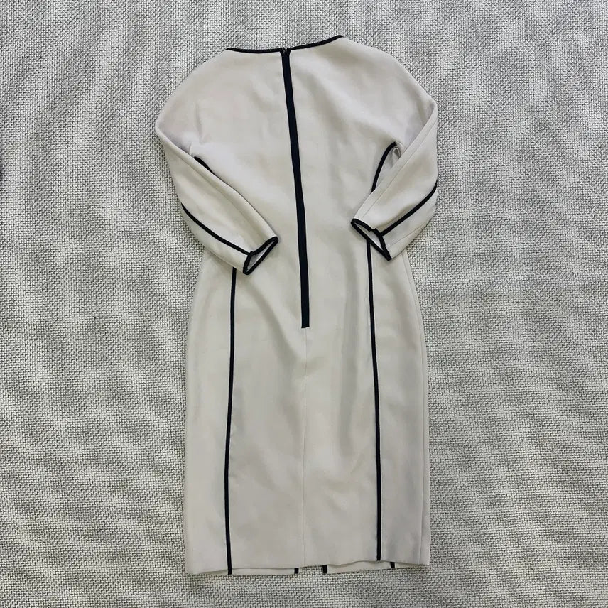 [BUNJANG] Missha Slim Fit Color Block Dress / 91-103-165 미샤 배색라인 슬림핏 원피스 0420D