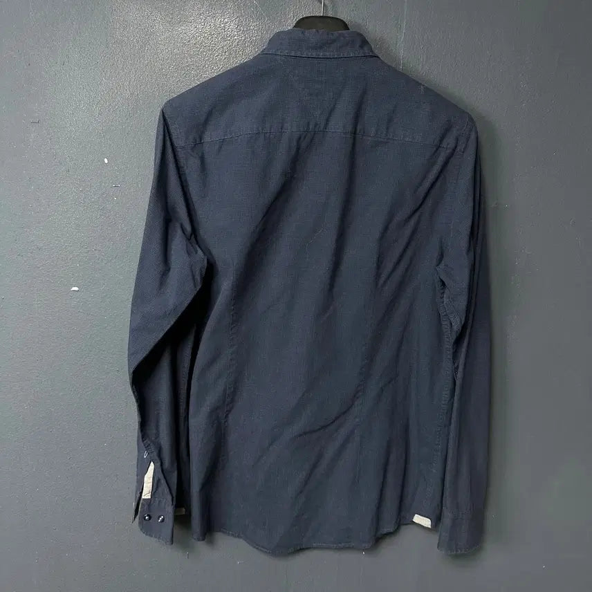 [BUNJANG] Tommy Hilfiger Navy Logo Shirt / L 타미힐피거 로고 네이비 셔츠 남방