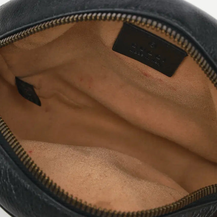 [BUNJANG] Gucci GG Marmont Round Shoulder Bag Mini Black / 구찌 GG 마몽 라운드 숄더백 미니 블랙