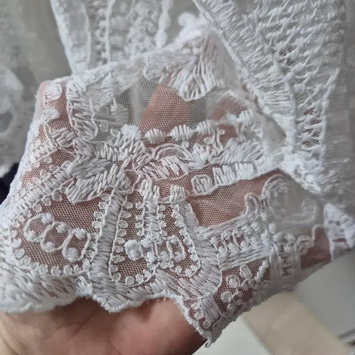 [SOLD OUT] 아이보리 레이스 롱 스커트