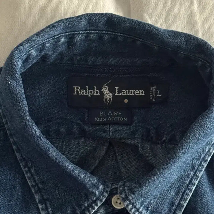 [BUNJANG] Polo Ralph Lauren Blair Fit Denim Shirt / [L] 폴로 랄프로렌 블레어핏 데님 셔츠