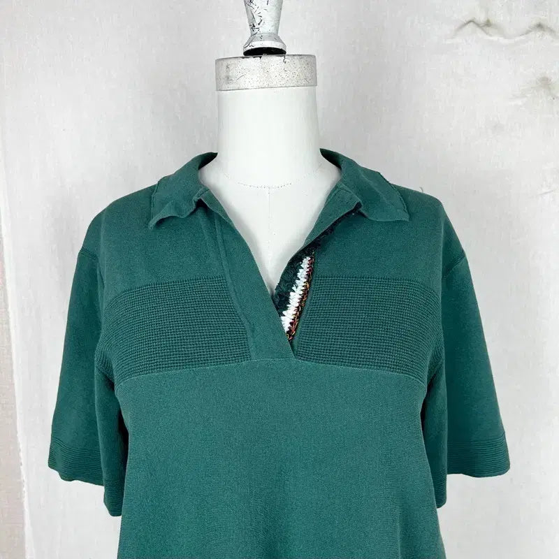 [BUNJANG] System Hanseom Loose Fit Short Sleeve Knit Top / 시스템/한섬 정품 반팔 니트 루즈핏 여F 90/라덴
