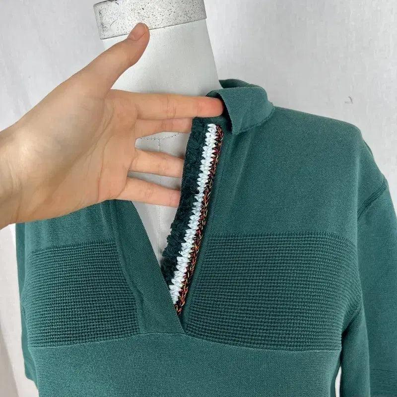 [BUNJANG] System Hanseom Loose Fit Short Sleeve Knit Top / 시스템/한섬 정품 반팔 니트 루즈핏 여F 90/라덴