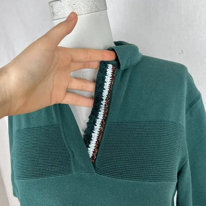 [BUNJANG] System Hanseom Loose Fit Short Sleeve Knit Top / 시스템/한섬 정품 반팔 니트 루즈핏 여F 90/라덴