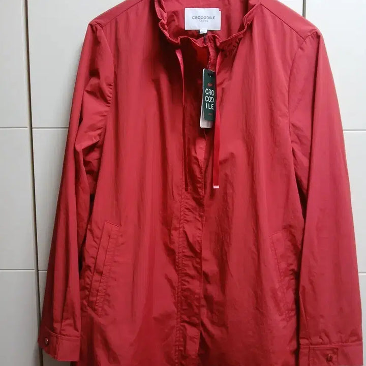 [SOLD OUT] 새상품크로커다일 레이디스 레드 셔츠형 자켓100