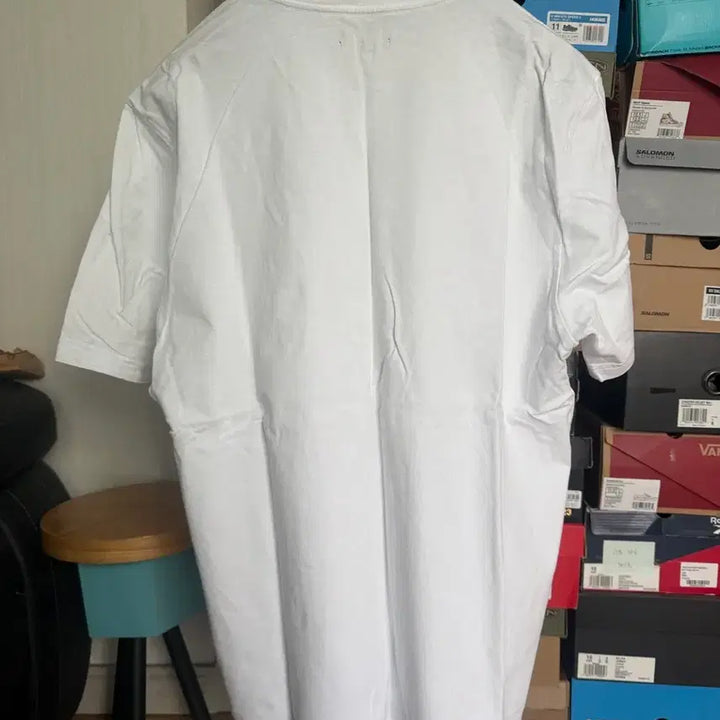 [BUNJANG] Stussy Embroidered Logo T-shirt White / [XL]스투시 자수로고 반팔 티셔츠 화이트