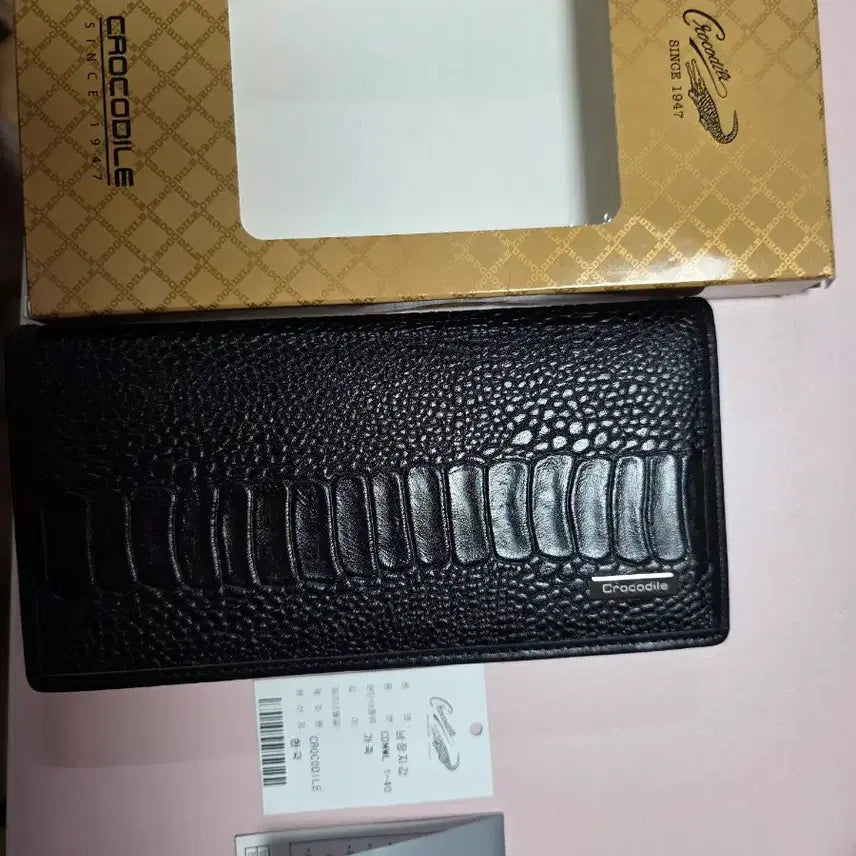 [SOLD OUT] 크로커다일 남성 반지갑 블랙 새상품