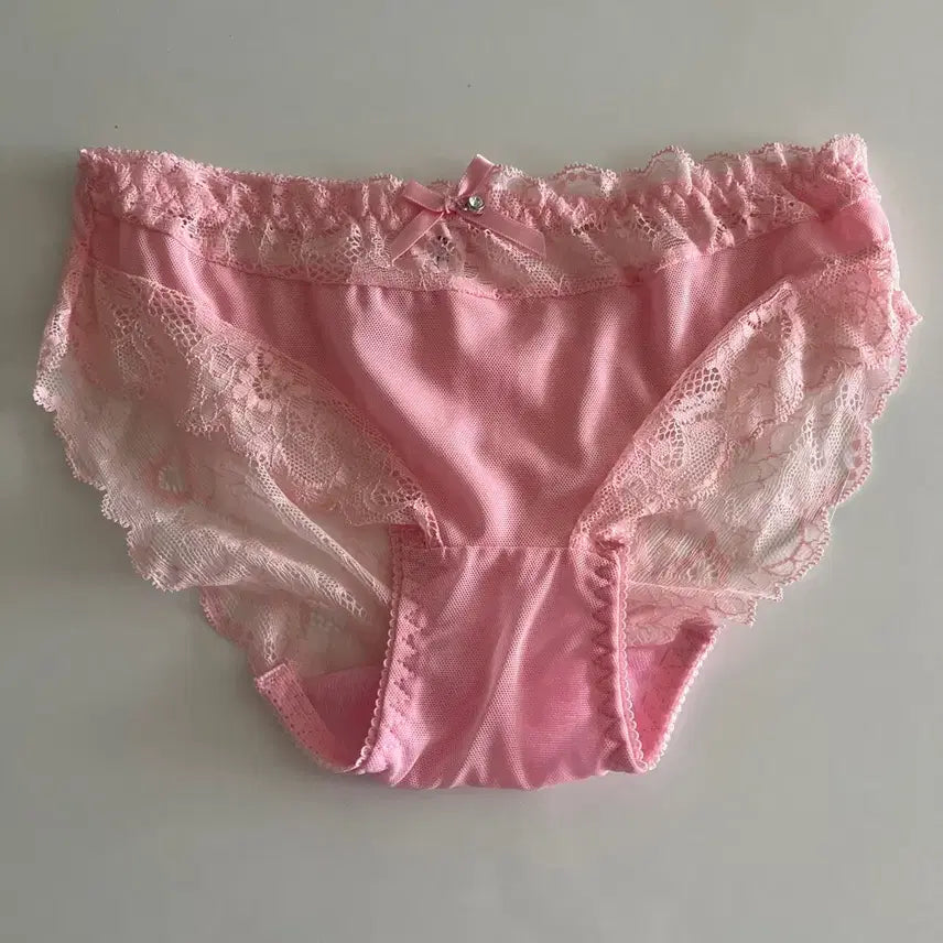 [SOLD OUT] (중고) 핑크 레이스 시스루 팬티