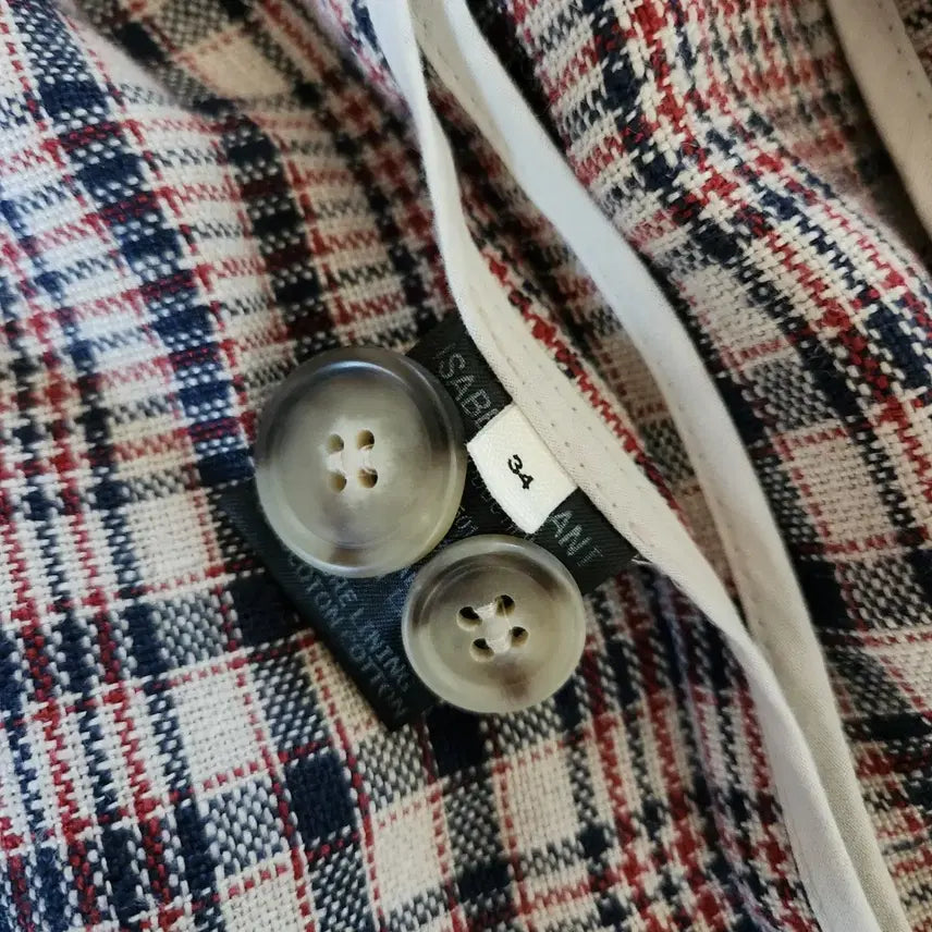 [SOLD OUT] 최저가(정품)이자벨마랑 에뚜왈 린넨체크 블레이저 (34)