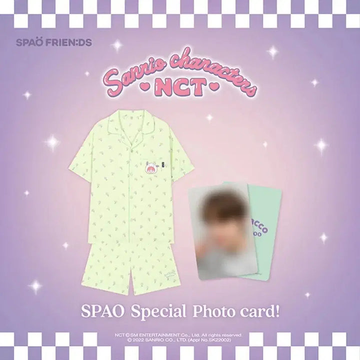 [BUNJANG] NCT Jungwoo SPAO Sanrio Pajama + Photocard (Sealed) / (미개봉)스파오 산리오 NCT 정우 파자마 + 포토카드