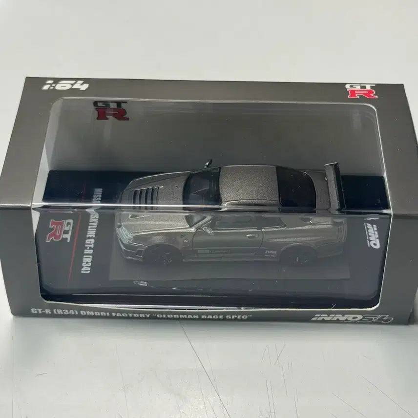 [SOLD OUT] INNO64 닛산 스카이라인 GT-R (R34) 오모리 팩토리 미니지티