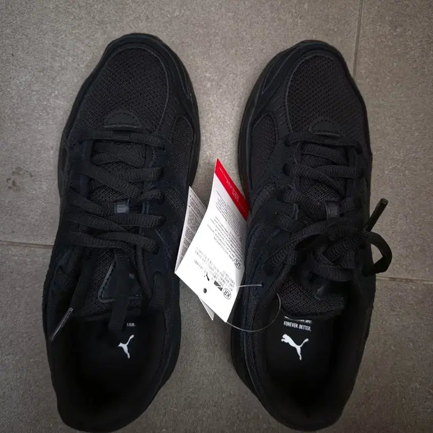 [BUNJANG] Puma Black Sneakers 235 / (택있는새상품)푸마 검정색 운동화235