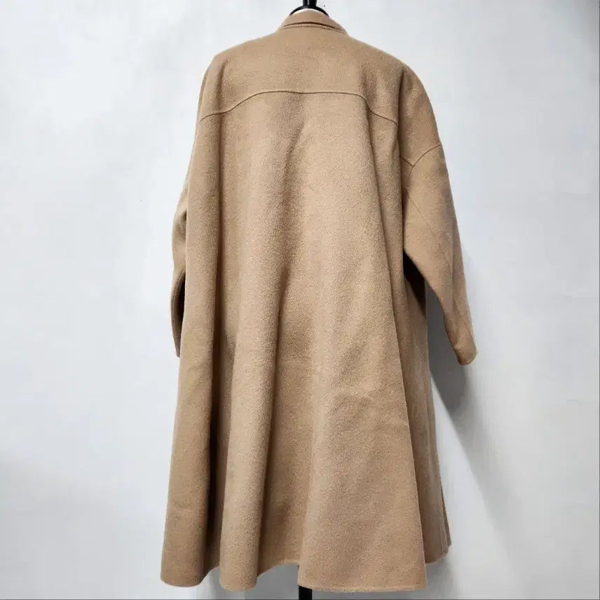 [BUNJANG] CAHIERS Oversized Double-Button Handmade Wool Coat Beige / CAHIERS 오버핏 더블버튼 핸드메이드 울 코트 베이지 FREE