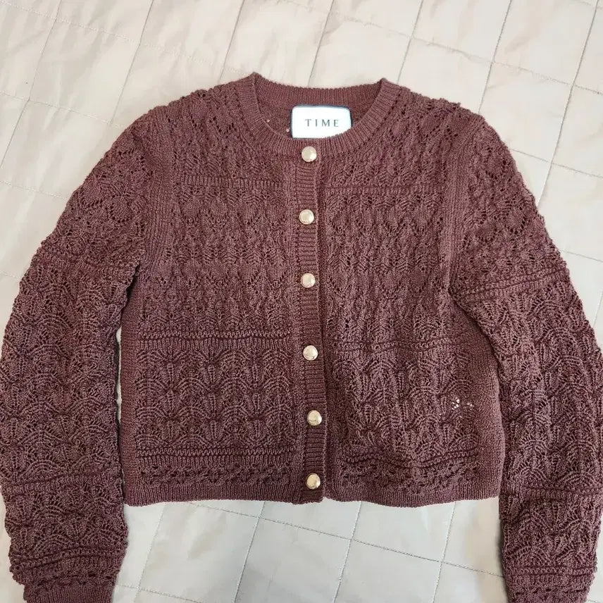 [BUNJANG] Time Crochet Cardigan / 타임 크로쉐 가디건.텍만 뗀 새상품.마인더캐시미어