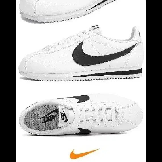 [BUNJANG] Nike Cortez White Black Sneakers / 나이키 코르테즈 흰검 운동화
