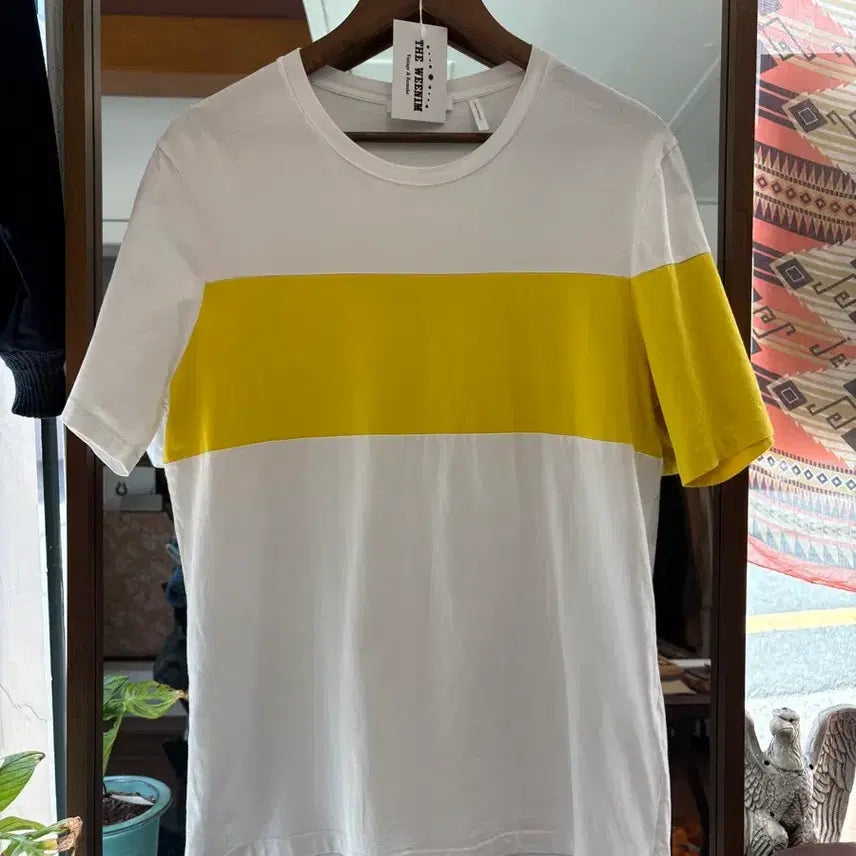 [BUNJANG] Helmut Lang 18A/W Color Block T-shirt / 헬무트랭 18A/W 배색 포인트 티셔츠