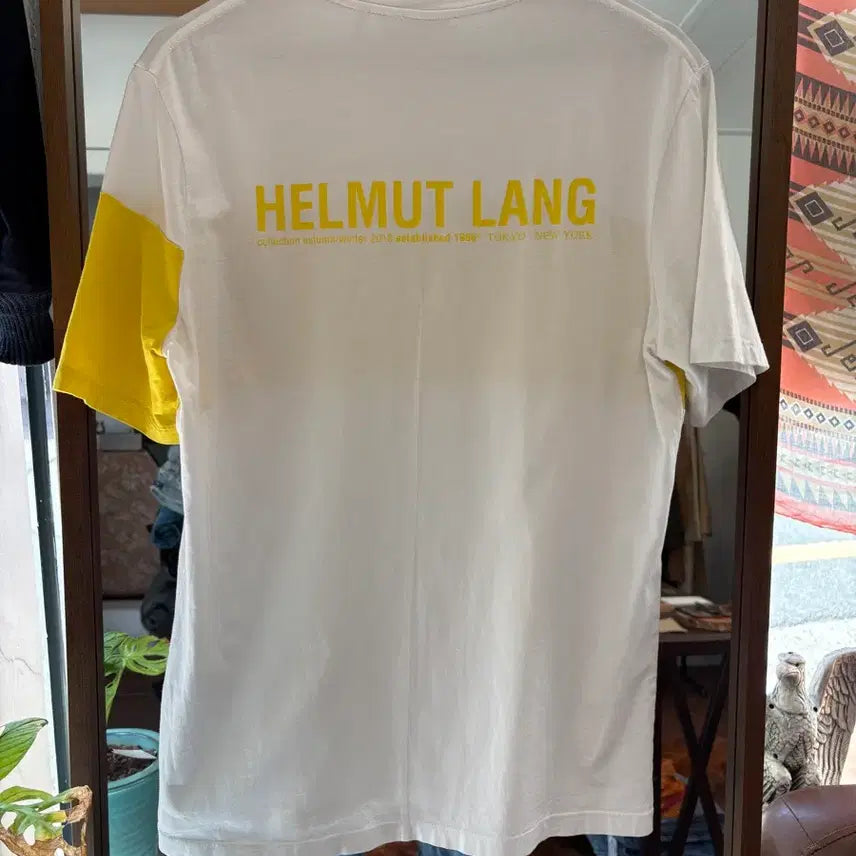 [BUNJANG] Helmut Lang 18A/W Color Block T-shirt / 헬무트랭 18A/W 배색 포인트 티셔츠