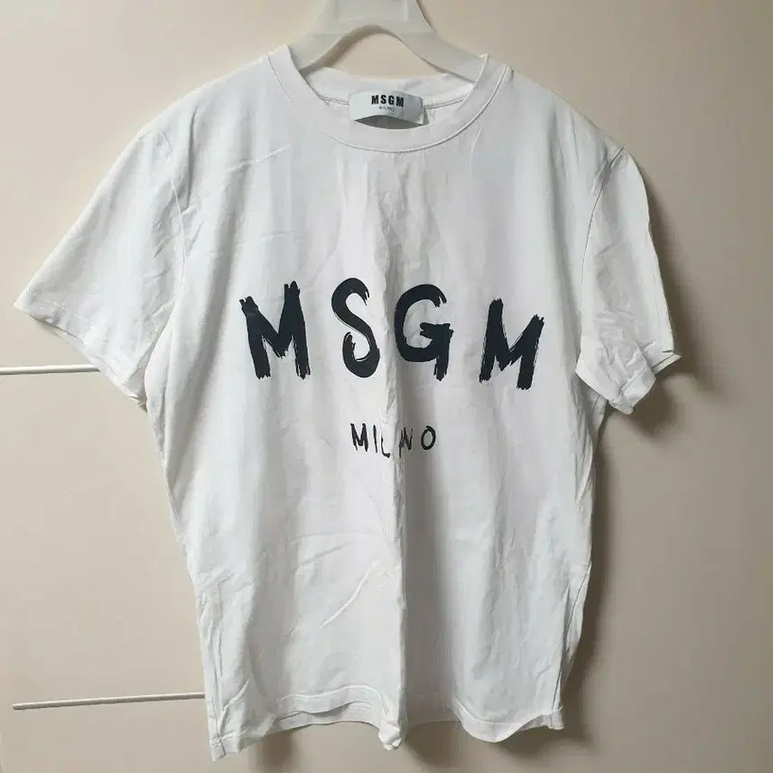 [SOLD OUT] [여성] MSGM 밀라노 화이트 반팔 티셔츠