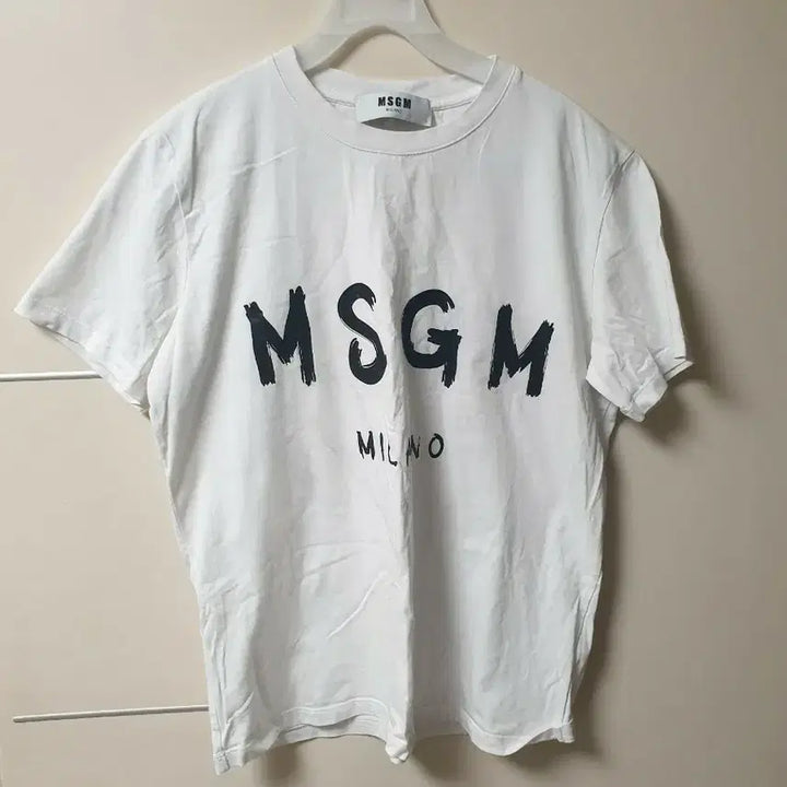[SOLD OUT] [여성] MSGM 밀라노 화이트 반팔 티셔츠