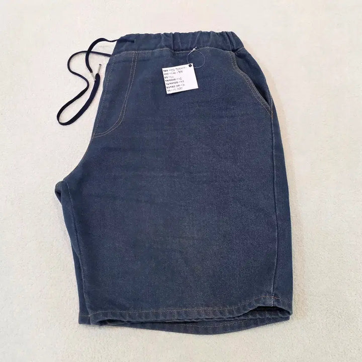 [BUNJANG] Plus Size Mid-Wash Denim Shorts / 밴딩 청반바지 <빅사이즈>