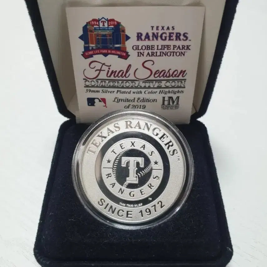 [BUNJANG] MLB Texas Rangers Globe Life Park Final Season Commemorative Coin / MLB 텍사스 레인저스 기념 코인 (글로브 라이프 파크 마지막 시즌) 판