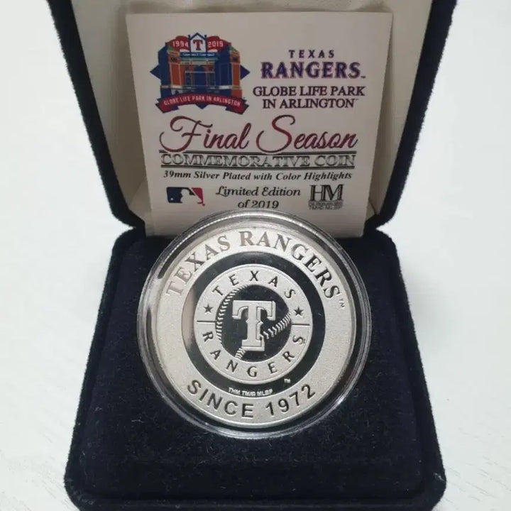 [BUNJANG] MLB Texas Rangers Globe Life Park Final Season Commemorative Coin / MLB 텍사스 레인저스 기념 코인 (글로브 라이프 파크 마지막 시즌) 판