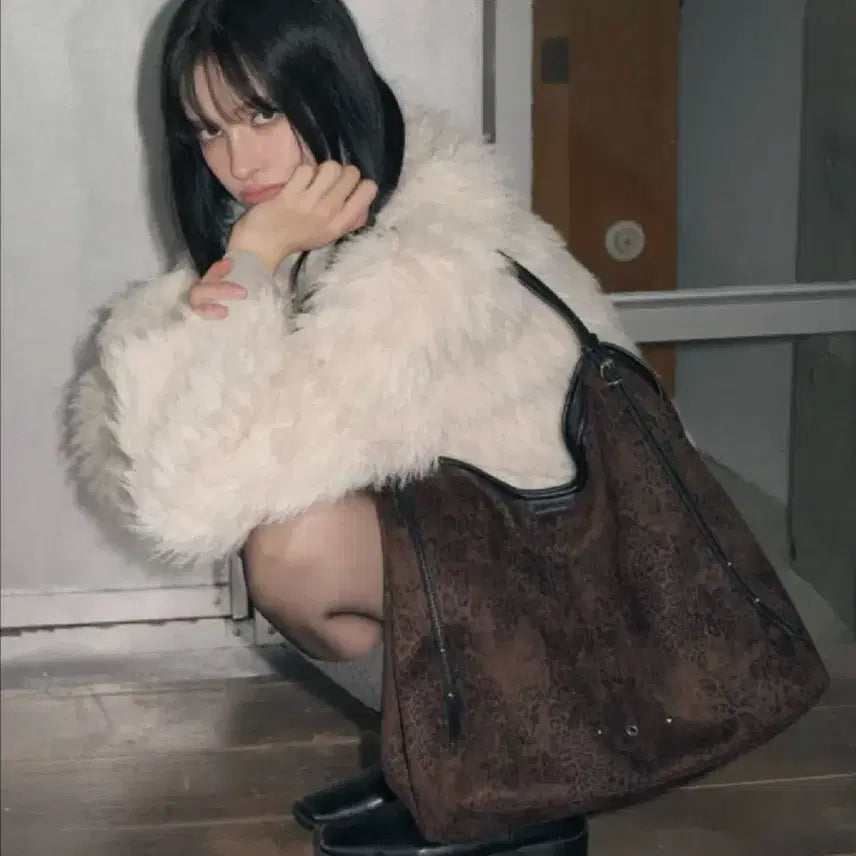 [BUNJANG] Leathery Leopard Bag / 레더리 레오파드 가방 팝니다