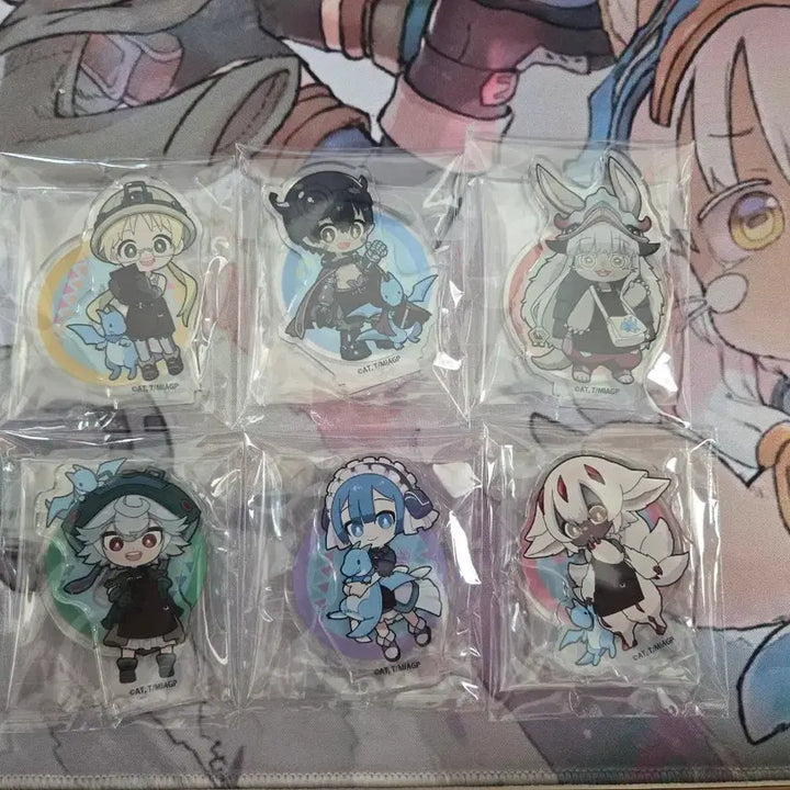 [BUNJANG] Made in Abyss Enoshima Cafe Acrylic Stand Set / 메이드인어비스 에노시마 콜라보카페 아크릴 스탠드