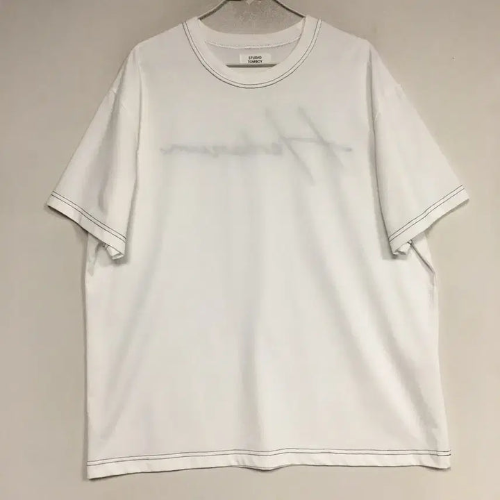 [BUNJANG] Studio Tomboy Stitch Short Sleeve T-Shirt Free Size / 스튜디오톰보이 스티치 반팔 티셔츠 F