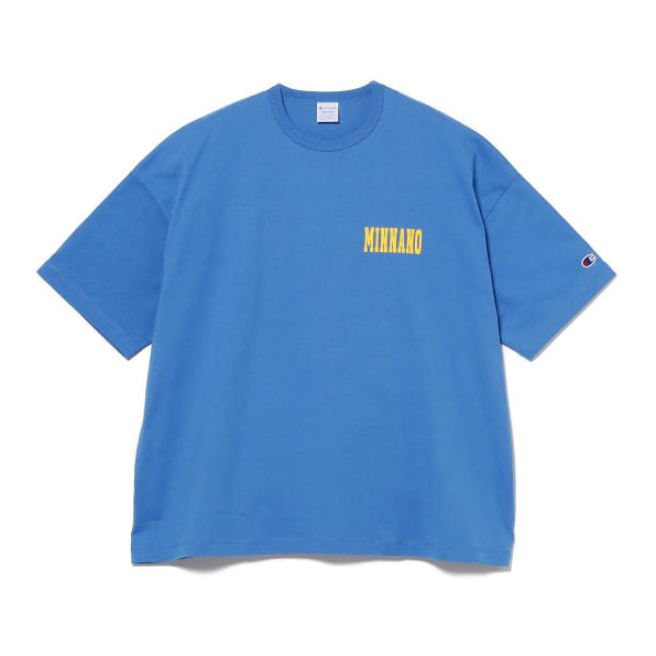 [BUNJANG] Min-nano x Beams x Champion T-shirt Blue L / 민나노 x 빔즈 x 챔피온 티셔츠 블루 L